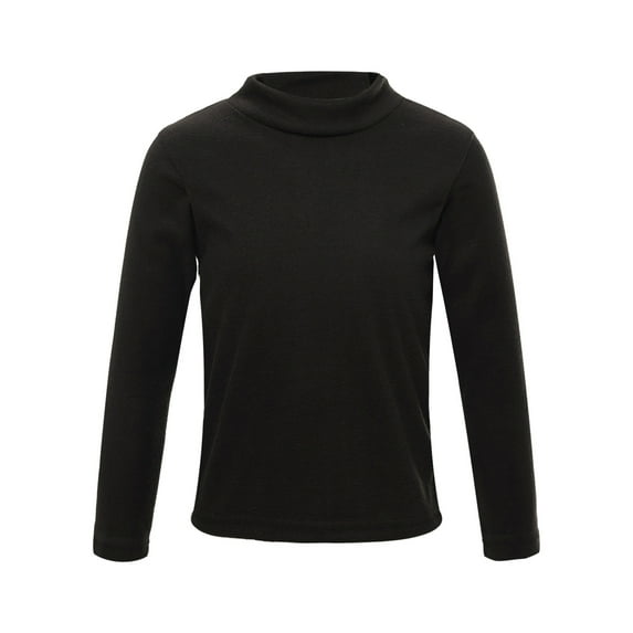 Miutii Little Boys Girls Thermal Top Fleece Lined Underwear Base Layer Undershirts Winter Warm Tee Black 150