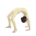 thumbnail image 1 of Miutii Long Sleeve Ballet Dance Unitards for Kids Girls Turtleneck Full Body Jumpsuit Bodysuit Gymnastics Leotards Nude 5-6, 1 of 7