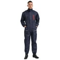 thumbnail image 1 of Miutii Men's Long Sleeve Coverall Mechanic Work Jumpsuit with Multi Pockets Cotton Blend Workwear Navy Blue 180/XXL, 1 of 5