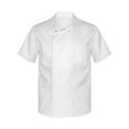 thumbnail image 1 of Miutii Mens Womens Short&Long Sleeve Chef Coat Stand Collar Summer Chef Jacket Kitchen Hotel Workwear White 3XL, 1 of 6