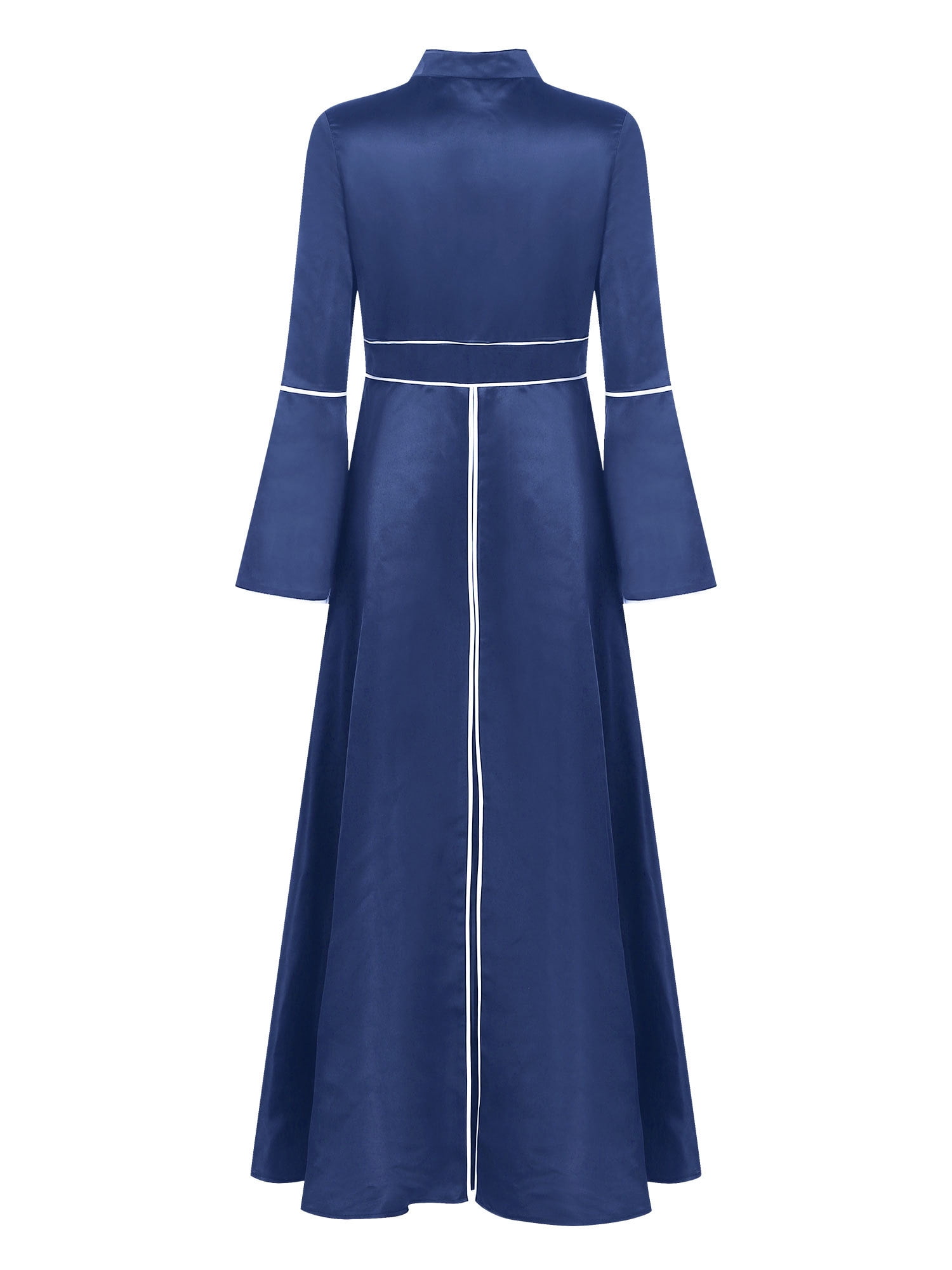 Miutii Women Clergy Robe Loose Elegant Dress Flared Sleeves Minister ...