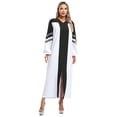 thumbnail image 1 of Miutii Women Long Sleeve Front Zip Clergy Robe Choir Robes Pulpit Pastor Robe Liturgical Vestment Black M, 1 of 7