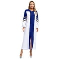 thumbnail image 1 of Miutii Women Long Sleeve Front Zip Clergy Robe Choir Robes Pulpit Pastor Robe Liturgical Vestment Blue XL, 1 of 7