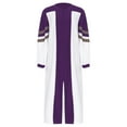 thumbnail image 1 of Miutii Women Long Sleeve Front Zip Clergy Robe Choir Robes Pulpit Pastor Robe Liturgical Vestment Purple L, 1 of 7