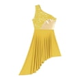 thumbnail image 1 of Miutii Women Sleeveless Praise Dancewear One Shoulder Praise Liturgical Worship Dance Tunic Overlay Yellow XXL, 1 of 9