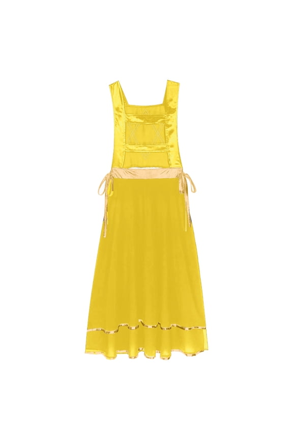 Womens Liturgical Praise Dance Dress Worship Dance Pullover Vest Lyrical Dance Tunic Dancewear Yellow S