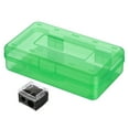 thumbnail image 1 of Mivyn 1 Pcs Clear Pencil Boxes for School,Bulk Plastic Pencil Case with Lid,Hard Large Crayon Storage Box,Stackable Stationery Organizer Supplies,2x8x4 Inch,1 Pencil Sharpener,Green, 1 of 8