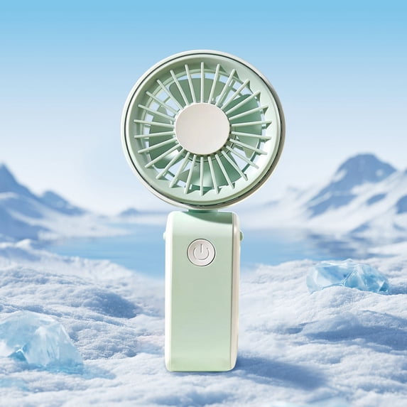 Miwamany 2-in-1 Desktop Handheld Lanyard Small Fan,USB Rechargeable Quiet Portable Fan with Powerful Wind,Built-in Detachable Neck Strap for Outdoor Indoor Use Office,Home,and Travel,Compact Design