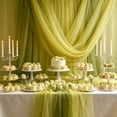 thumbnail image 1 of Miwamany 200cm Wedding Sheer Chiffon Curtain Drape, Soft Polyester Arch Fabric Panel for Ceremony Party Chair Backdrop, Lightweight Wrinkle Resistant Deco Fabric for Reception Stage Decoration, 1 of 6