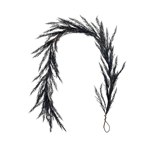 Miwamany 70.86 Inch Black Artificial Plastic Dead Branch Rattan Garland 1PC Bendable Flexible Vine, Gothic Spooky Wall Fireplace Door Frame Decor for Indoor Outdoor Party Scene Layout