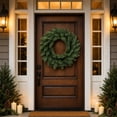 thumbnail image 1 of Miwamany Artificial Christmas Pine Wreath 18Inch, Full Realistic Needle Front Door Wreath, Indoor Outdoor Xmas Home Wall Window Decorative Garland, 1 of 7