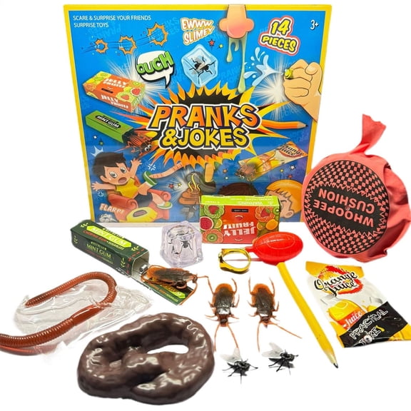 Miwamany Children's Prank Toy Gift Box Set, Spoof Tricks for Kids, Funny Interactive Game for Party Favors