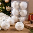 thumbnail image 1 of Miwamany Christmas Ball Ornaments 6 Pack, 6cm Large Glitter Christmas Tree Balls Shatterproof, Hanging Baubles for Xmas Tree Holiday Party Home Decor, Christmas Decorations Indoor, 1 of 6