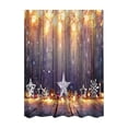 thumbnail image 1 of Miwamany Christmas Shower Curtain with Hooks, Christmas Ball and Star Waterproof Shower Curtain, Festive Bathroom Decor for Holiday Home, 1 of 6