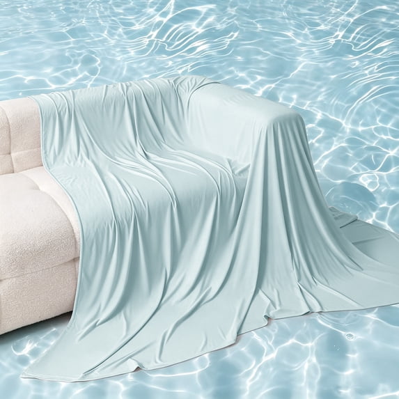 Miwamany Cooling Blanket for Summer, Lightweight Cold Touch Throw Blanket, Soft Breathable Chill Sheet, Silky Thin Bed Blanket for Sofa Couch Office Nap