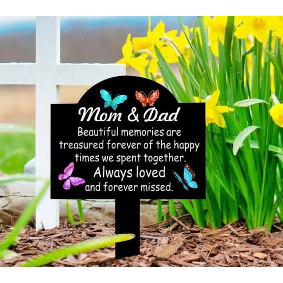 Miwamany Garden Decorative Ground Insert Stake, 2D Flower Metal Yard Art Sign, Rust-Proof Outdoor Lawn Sculpture Decoration, Simple Decorative Stick for Garden Patio Path Border Landscape