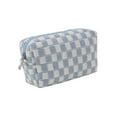 thumbnail image 1 of Miwamany Gifts Under $5 Holiday Saving Checkered Makeup Bag Travel Toiletry Bag Checkered Cosmetic Bag Portable Makeup Bags Pouch Travel Organizer Cases for Women Girls Vacation Travel Cosmetic Bag, 1 of 1