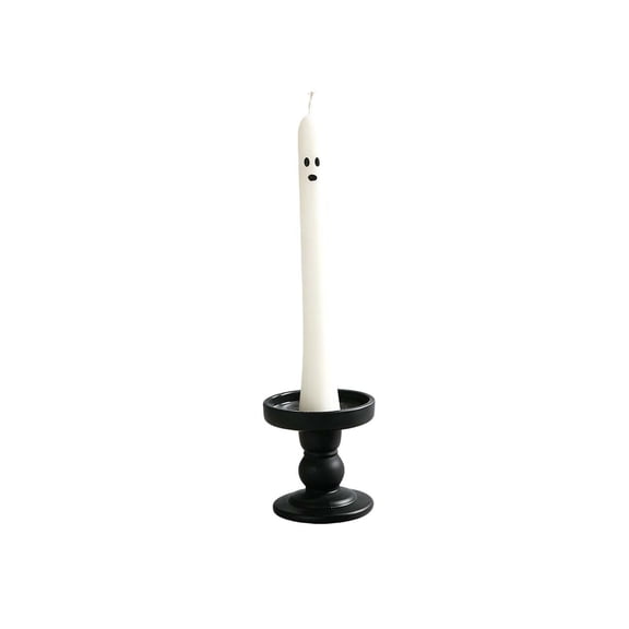 Miwamany Halloween Cute Ghost Taper Candles, Halloween Spooky Face Long Stick Candle Set, Decorative Dinner Candlesticks for Party Home Table Mantel Decor