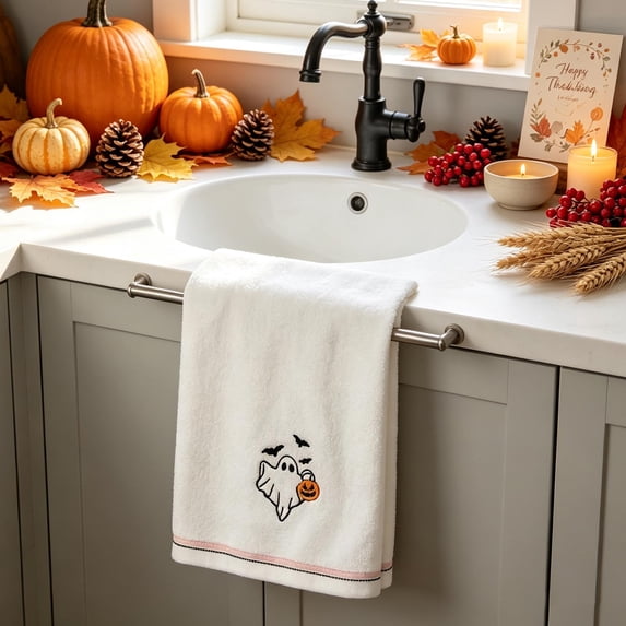 Miwamany Halloween Kitchen Towel Set, Highly Absorbent Weave Dish Drying Cloth, Lint Free Tea Towel for Fall Thanksgiving Decor, Harvest Housewarming Gift Accent