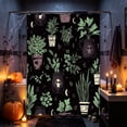 thumbnail image 1 of Miwamany Halloween Shower Curtain, 72x72 Inch Waterproof Polyester Bath Liner, Spooky Print Partition Cloth with Hooks for Bathroom Decor, Holiday Home Accent, 1 of 6