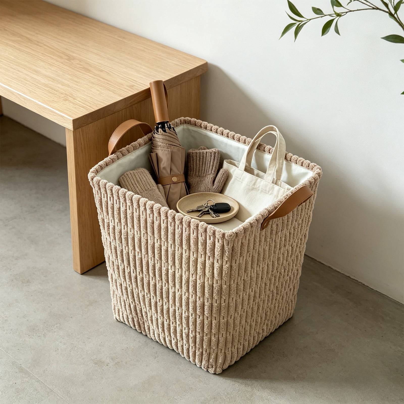 Miwamany Home Organizer, Foldable Storage Basket 15.8x11.8x17.7 in ...