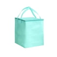 thumbnail image 1 of Miwamany Insulated Reusable Grocery Shopping Bags, Foldable Cooler Bag Food Delivery Bags with Hard Bottom Insert and Zippered Top, Stands Upright, Cooler Totes for Hot or Cold Food Transport, 1 of 6