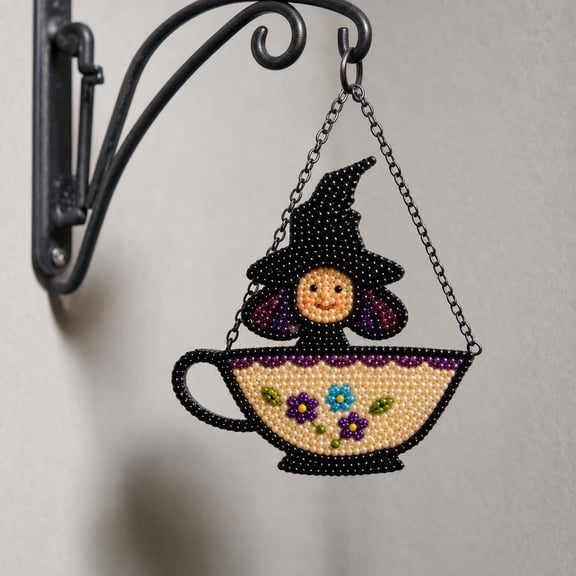 Miwamany Kitchen Witch Knitted Art Hanging, Decorative Plastic Wall Plaque, Novelty Home Decor Ornament for Kitchen Dining Room Housewarming Gift