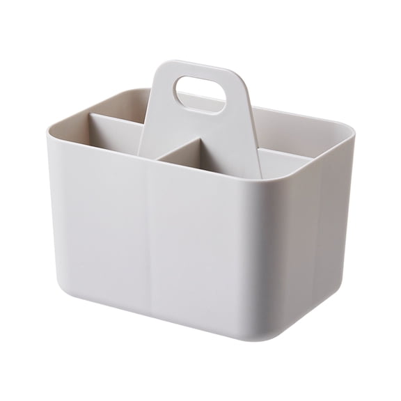 Miwamany Multipurpose Plastic Storage Box with Handle, Portable Compartment Organizer Caddy for Painting Pens Cosmetics, Stackable Art Supply Case for Bathroom Office Desk Stationery