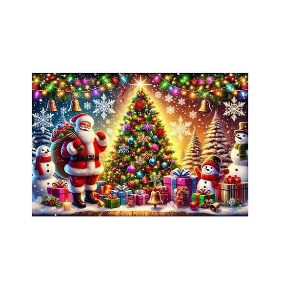 Miwamany Xmas Wall Hanging Tapestry Christmas Tree Photo Background Banner Festive Seasonal Indoor Home Party Decoration