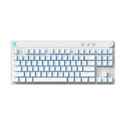 Mix 87 Ultra Gaming Wired Magnetic Switch Mechanical Keyboard   Hall Effect Switches, Hot-Swappable Keys, Custom RGB Lighting, Multi-Function Knob, Low-Latency High-Precision   White