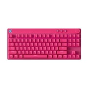 Mix 87 Ultra Gaming Wired Magnetic Switch Mechanical Keyboard   Hall Effect Switches, Hot-Swappable Keys, Custom RGB Lighting, Multi-Function Knob, Low-Latency High-Precision   Dragon Fruit Red