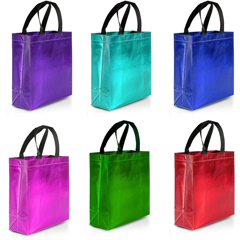 Small colored store gift bags