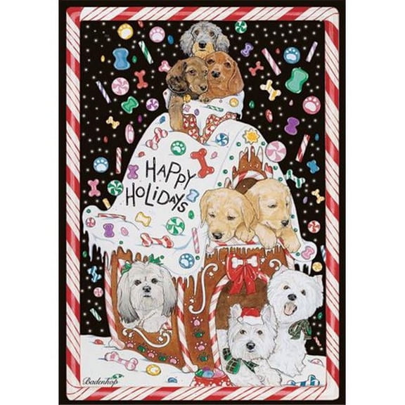 Mix Dog Holiday Boxed Cards