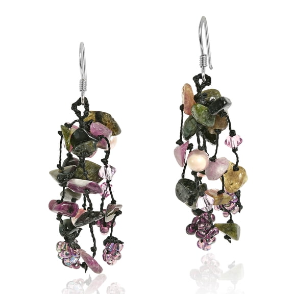 Mix Melody MultiStone .925 Silver Dangle Earrings