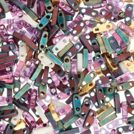 Mix Shrinking Violets Miyuki Tila Seed Beads - Quarter Cut QTL-MIX210-TB