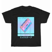 Mix Tape 80S Japanese Otaku Aesthetic Vaporwave Art T-Shirt Mens Tee Gift