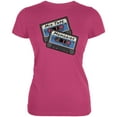 thumbnail image 1 of Mix Tape Memories Cassette Juniors Soft T Shirt Bright Berry LG, 1 of 1