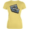 thumbnail image 1 of Mix Tape Memories Cassette Juniors Soft T Shirt Yellow MD, 1 of 1