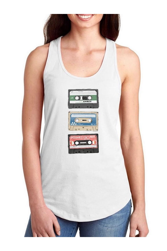 Mix Tape Vii Racerback Tank Women -June Erica Vess Designs, Female XX-Large
