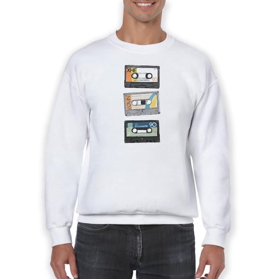 Mix Tape Viii Sweatshirt Men -June Erica Vess Designs, Male 3X-Large