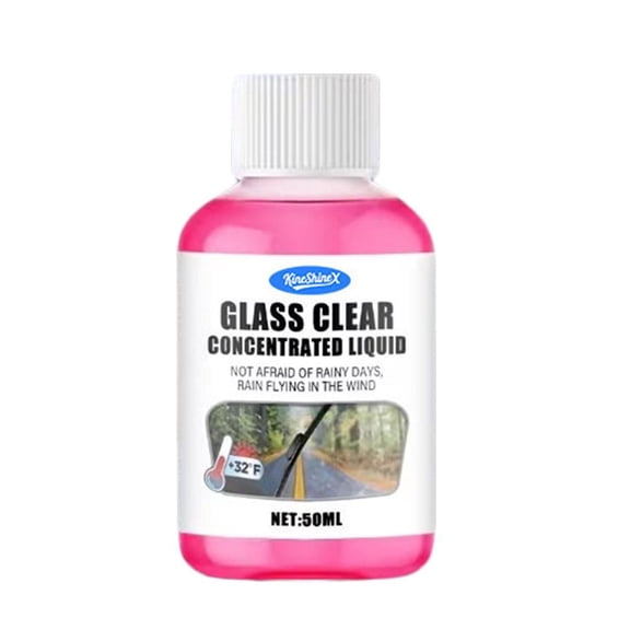 Mix Windshield Washer Fluid Concentrate,50ml Clear View Concentrate, High-Performance Windshield Cleaner Concentrate, Remove Insects, Oil, Road Grime & Film
