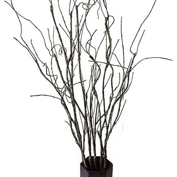 MixMart 5PCS Artificial Curly Willow Branches, Decorative Dry Twigs, 30.7 Inches Fake Bendable Sticks Vintage Vines Stems DIY Craft Vases Artificial Flowers Garden Hotel Office Home Farmhouse Decor