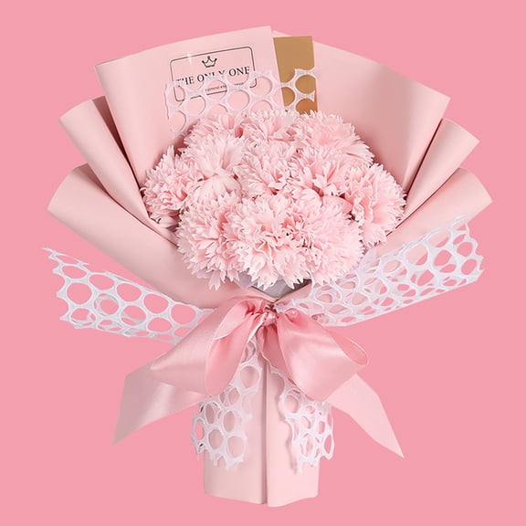 MixMart Artificial Flower Preserved Soap Carnation Flowers with Exquisite packaging for Her Unique Gift for Valentine's Day, Anniversary, Birthday, Mother's Day, Thanksgiving
