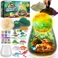 thumbnail image 1 of MixMart Dinosaur Terrarium Kit for Kids - Dino Kid Crafts with DIY Moon Lamp Kit - Birthday Gift for Boys Ages 4 5 6 7 8-12 Year Old - Arts and Crafts for Boys and Kids - Dinosaur Toys for Boys, 1 of 6