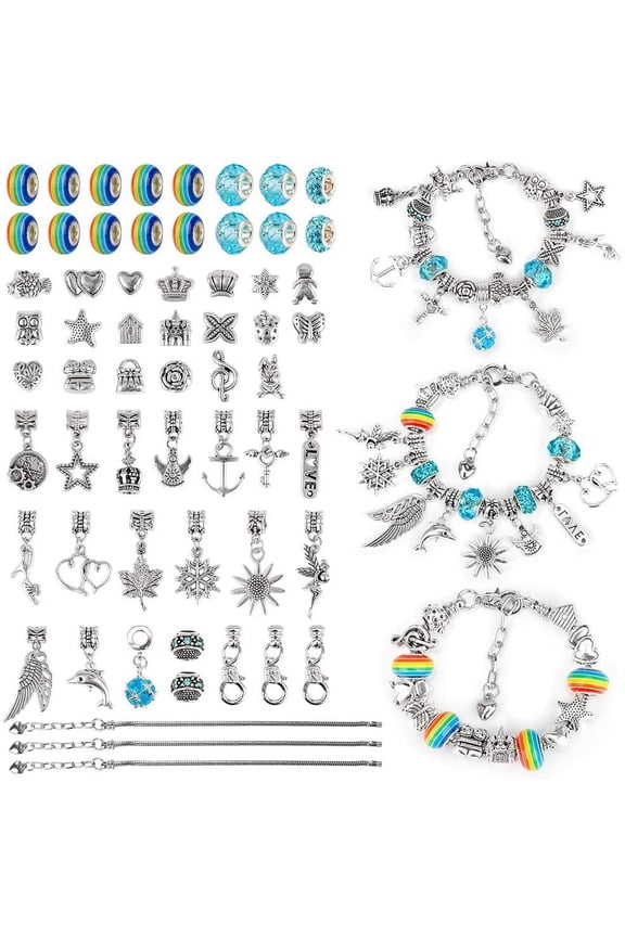 Little Guy Gifts for Girl Age 7 8 9 11, Girl Birthday Presents for 7-11 Years Old DIY Crystal Glass Beads Bracelet Toys Age 7 8 9 Year Old Girl Colorful Girls Jewellery Toy for Girl Kids