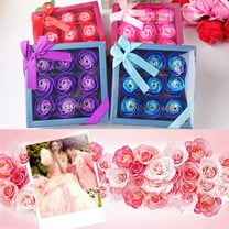 MixMart Preserved Roses in a Box - Valentines Day Gifts for Her, Wife & Mom, 9-Piece Rose Forever Flowers Decor for Birthday Gift, Long Lasting Flower Bouquet for Mothers Day