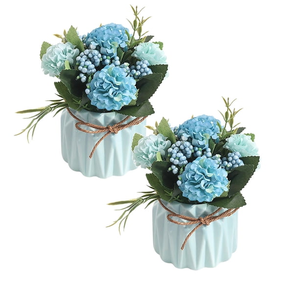 MixMart Simulation Tree Green Succulents Plant Pot Flower Grass Desktop Bonsai Decor