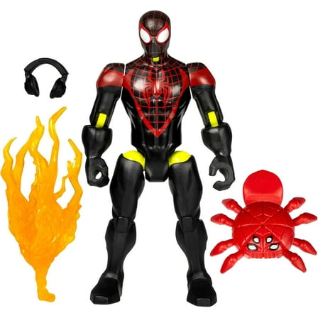 MixMashers Marvel Miles Morales Toy, 5” (12 cm) Spider-Man Mix-&-Match Action Figure, 4+