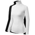 thumbnail image 1 of MixMatchy Women's 2-Pack Basic Long Sleeve High Turtle Neck Slim Fit Top Shirt, 1 of 1