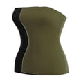 thumbnail image 1 of MixMatchy Women's 2-Pack Basic Solid Stretchy Cotton Long Bandeau Tube Top, 1 of 1